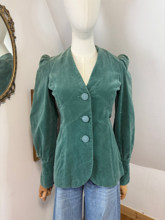 1960’s Art Deco Velvet Blazer