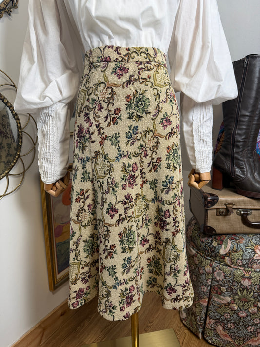 1970s Tapestry Midi Skirt