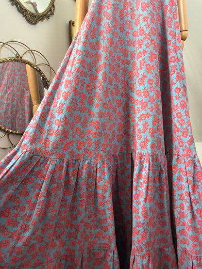 1970s Laura Ashley Halter neck Dress