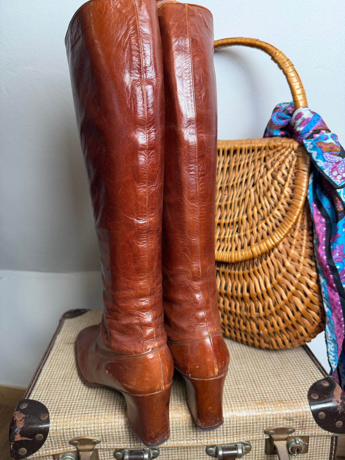 RARE 1970s ‘Charles Jourdan’ Lace Up Boots