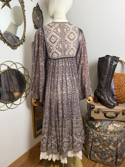 1970s ‘Phool’ Indian Cotton Dress