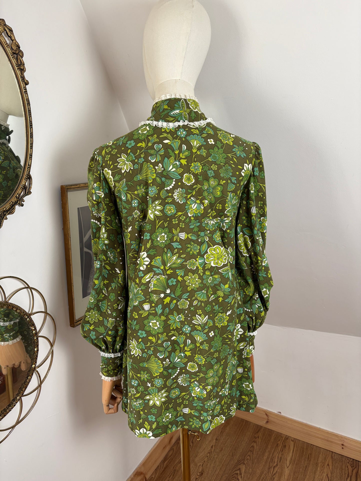 1960s Corduroy Mini Dress