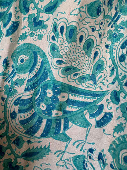 1970s Silk Indian Caftan & Vest