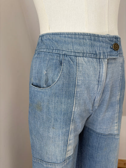 1960s Patchwork Jeans