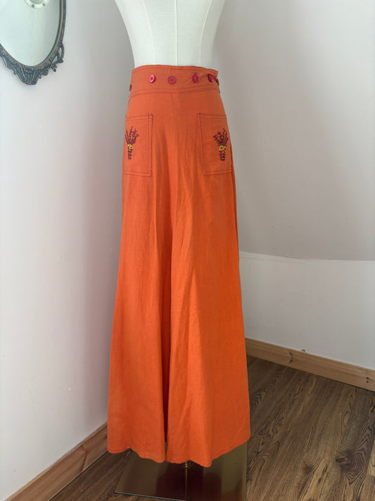 1970s ‘Chelsea Girl’ Indian Cotton Skirt