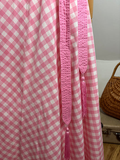 1970s ‘Jean Varon’ Bubblegum Gingham Dress