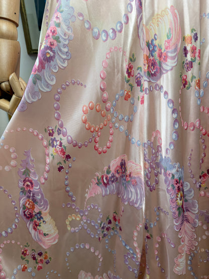 1940s Satin House Gown