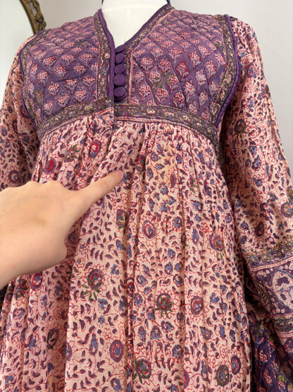 1970s ‘Kay London’ Indian Blockprint Dress