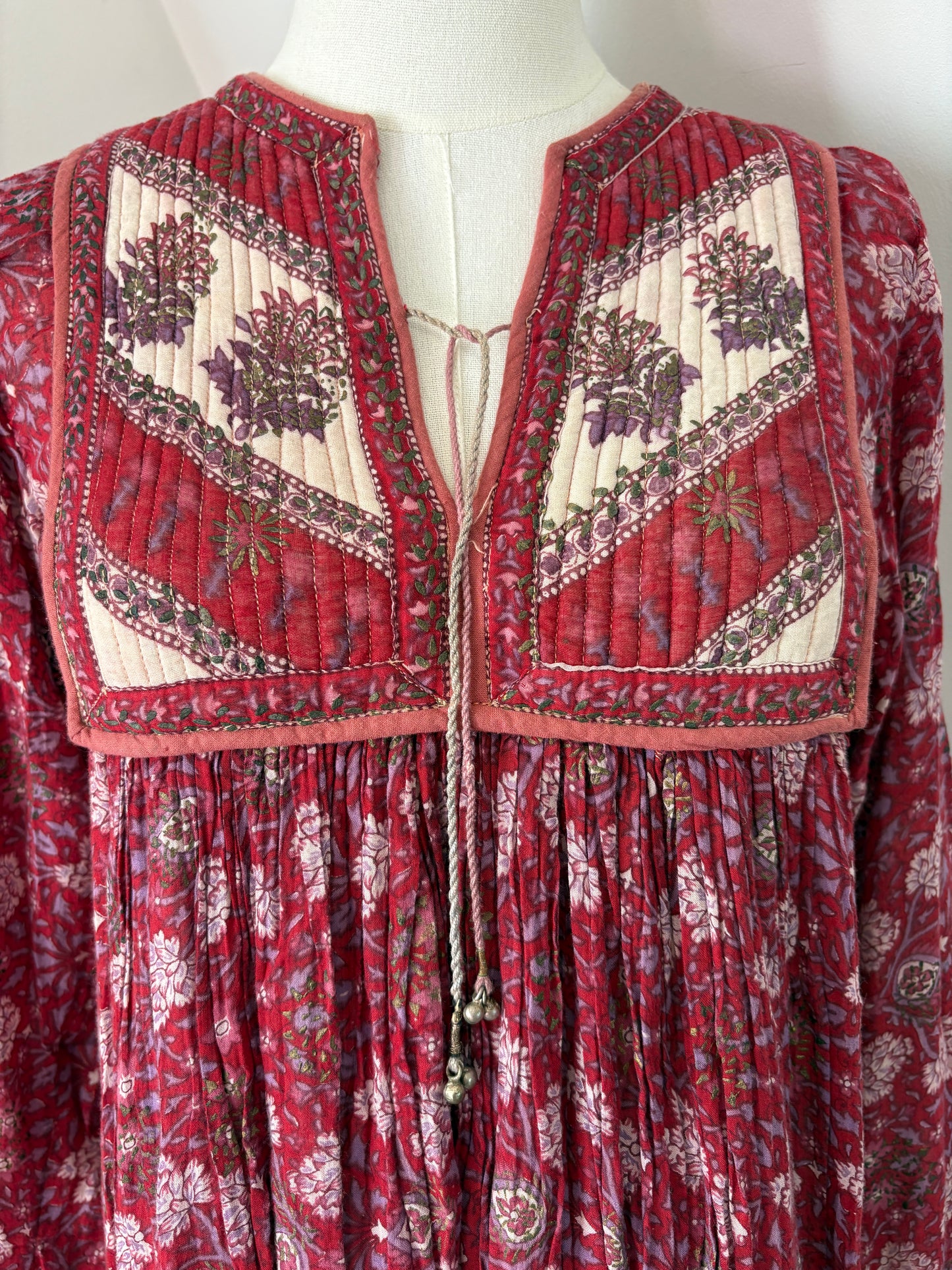 1970’s Indian Blockprint Midi Dress