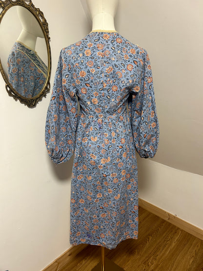 1970s Angela Gore Midi Dress