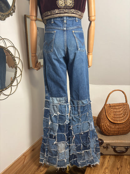 1970s Wrangler Windowpane Bellbottoms