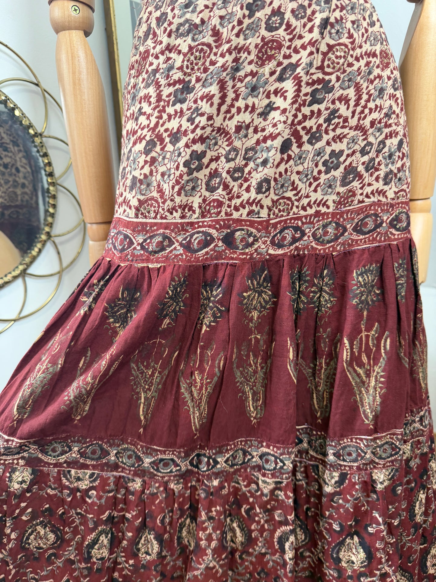 1970s Indian Cotton Wrap Skirt