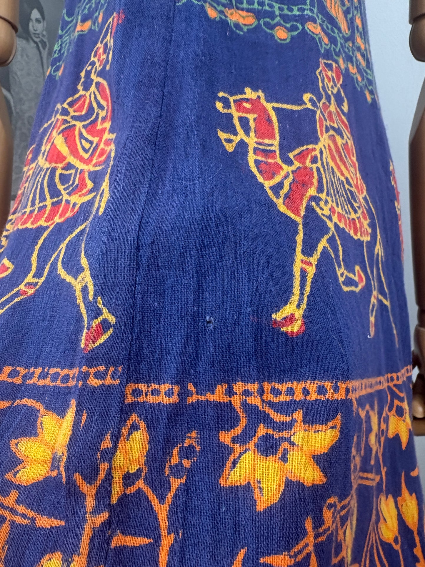 1970s Indian Blockprint Sundress