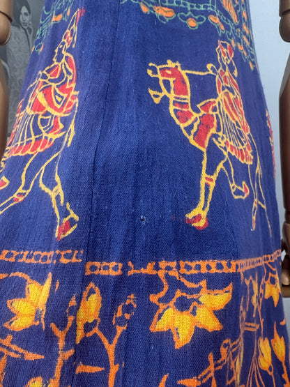 1970s Indian Blockprint Sundress