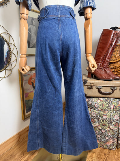 1970s Indigo Bellbottoms