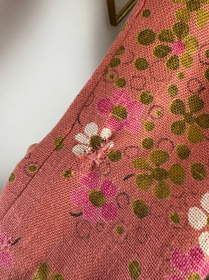 1970s Pink Floral Suit