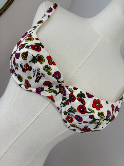 1960s Ditsy Floral Bikini