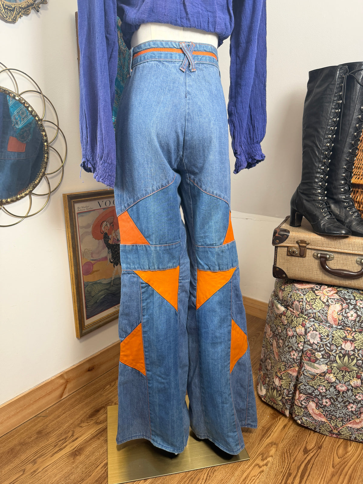 1970s ‘Faded Glory’ Patchwork Flares