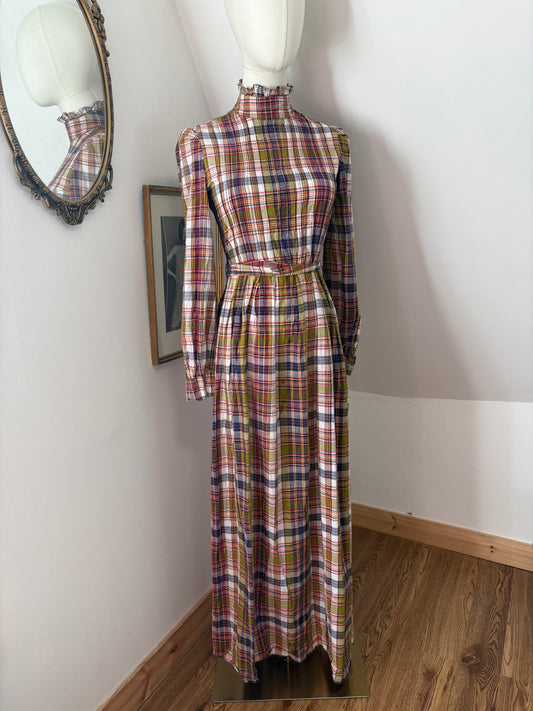 1970’s ‘Travers Tempos’ Tartan Dress