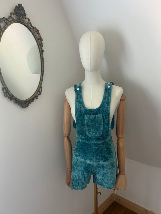 1970s Towelling Bib Overalls