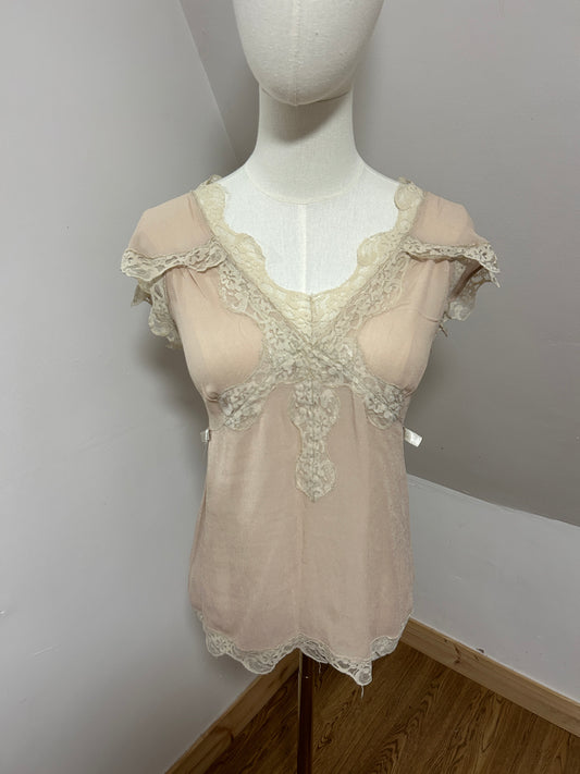 1940s Chiffon Top