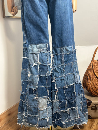 1970s Wrangler Windowpane Bellbottoms