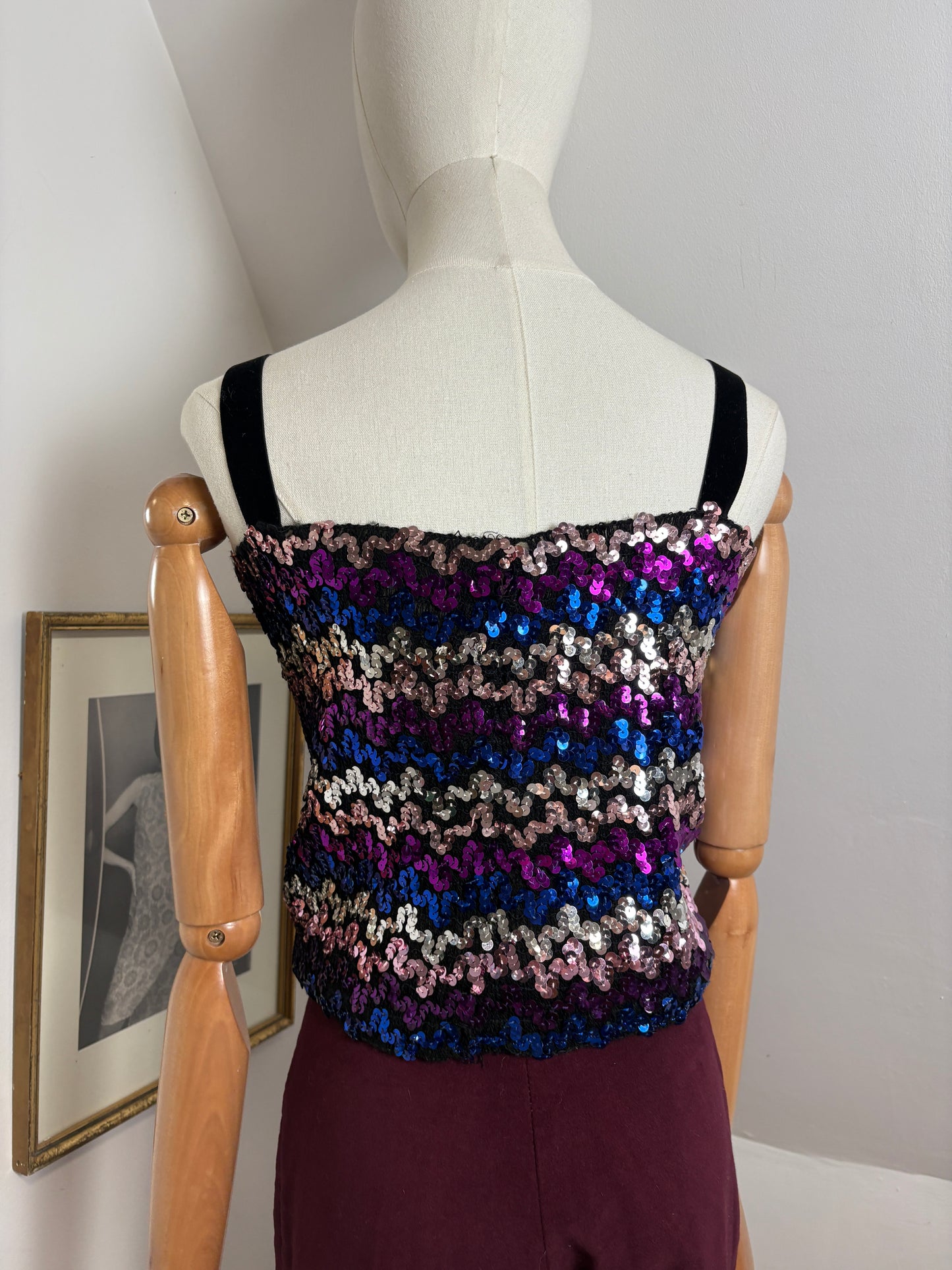 1970s Sequin Tube Top