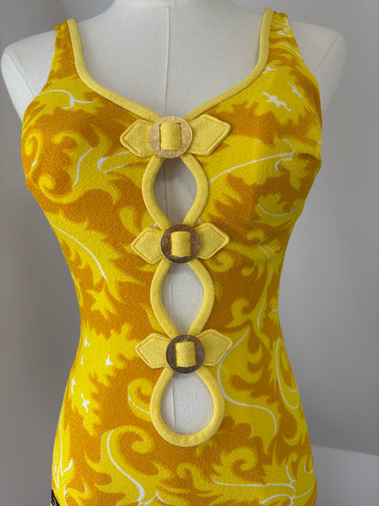 1960s Psychedelic Swimsuit