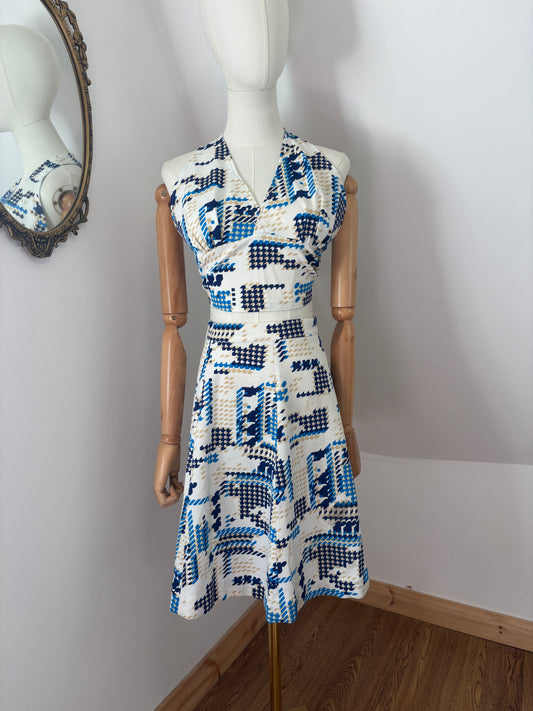 1970s Geometric Two-Piece