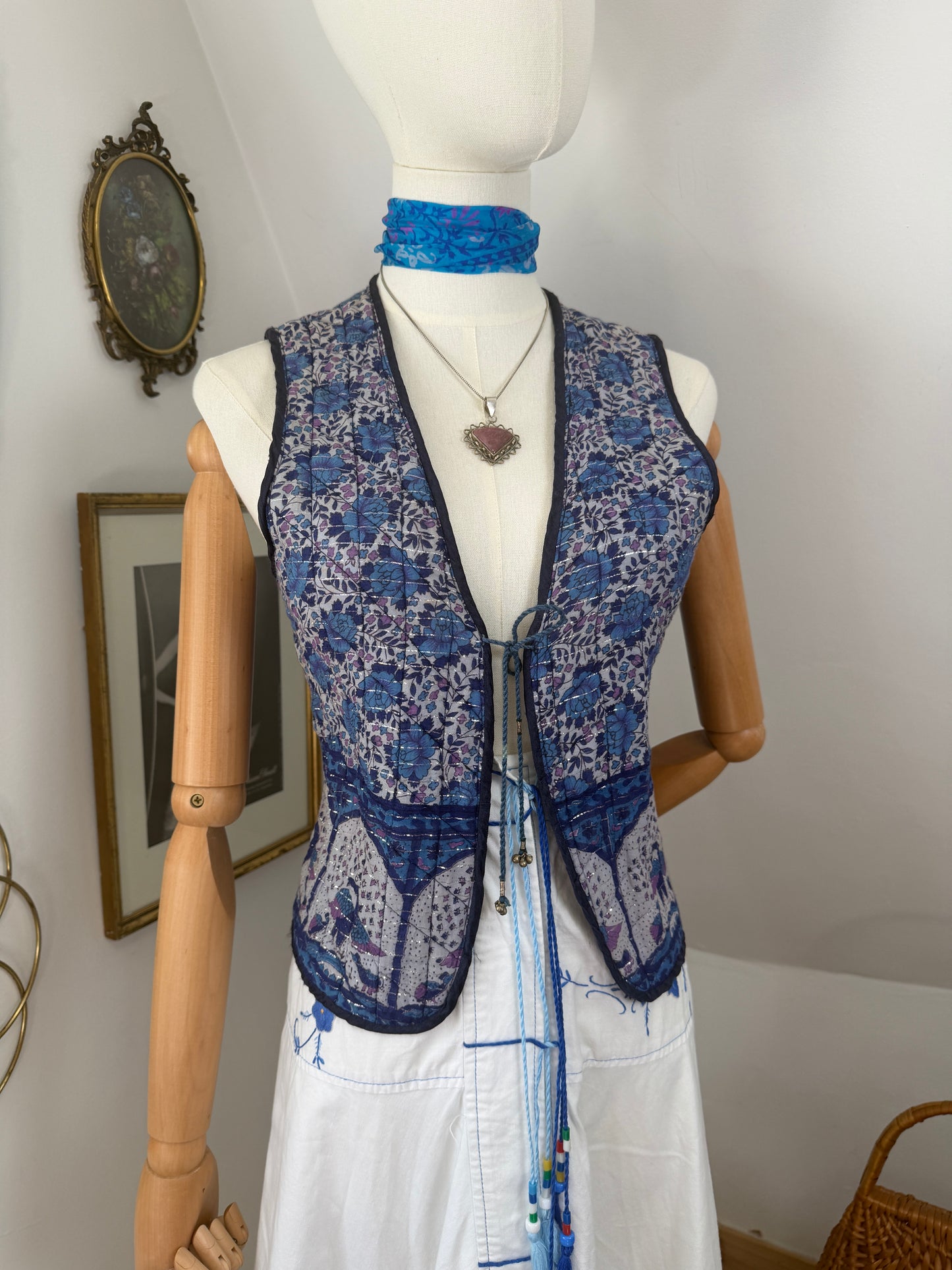 1970s Indian Lurex Waistcoat