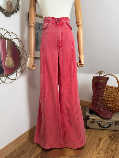 1970s Pink Bellbottoms