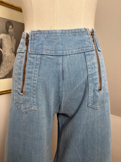 1970’s Double Zip Flared Jeans