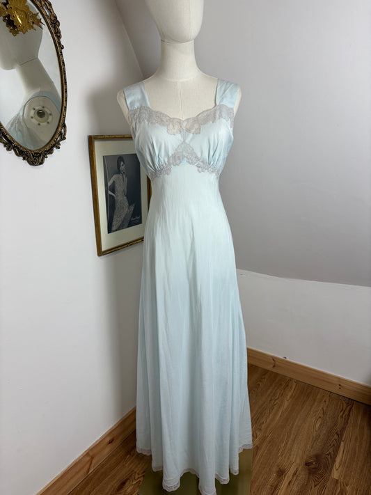 40s/50s Rayon Crepe Slip & Bed Jacket