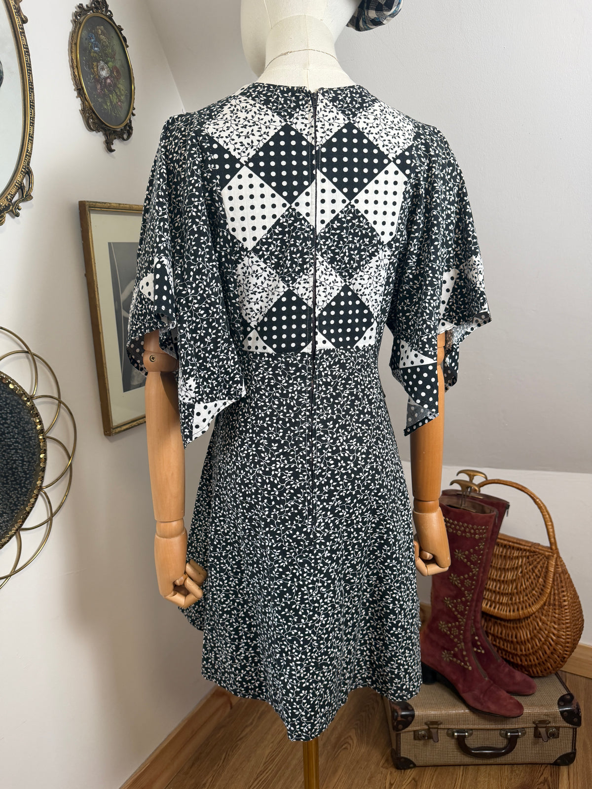 1970s Cotton Mini Dress