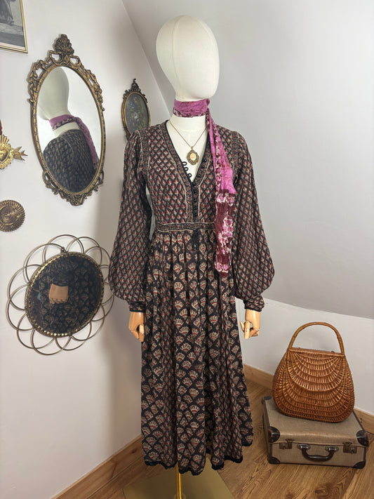 1970s Indian Blockprint Dress