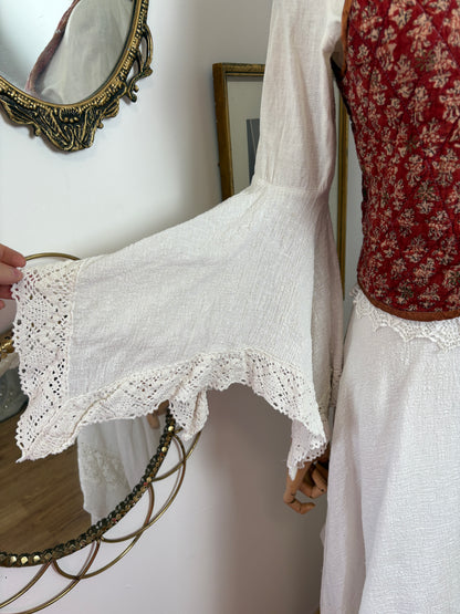 Late 60s Handkerchief Cotton Dress