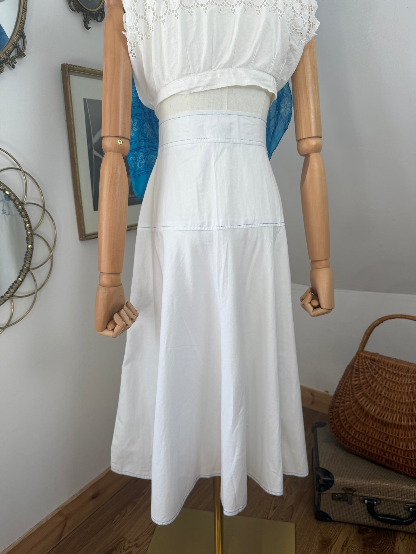 1970s ‘Louis Caring’ Cotton Skirt