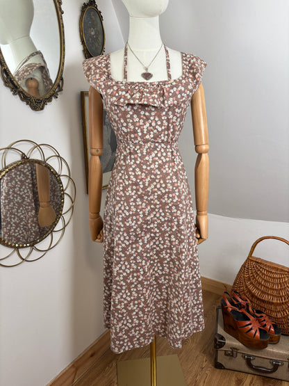 1970s Cotton Floral Sundress