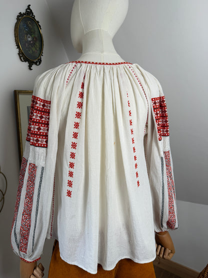 1960s Romanian Cotton Blouse