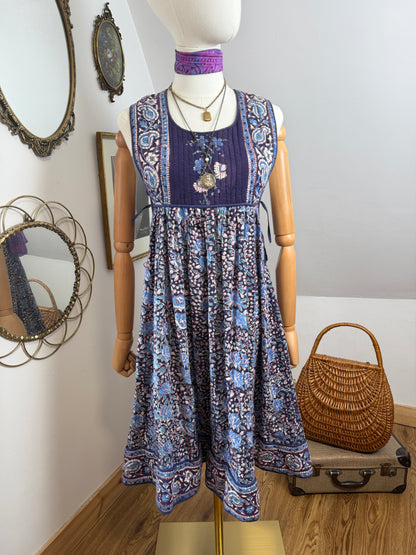 1970s ‘Mayur’ Quilted Pinafore Dress