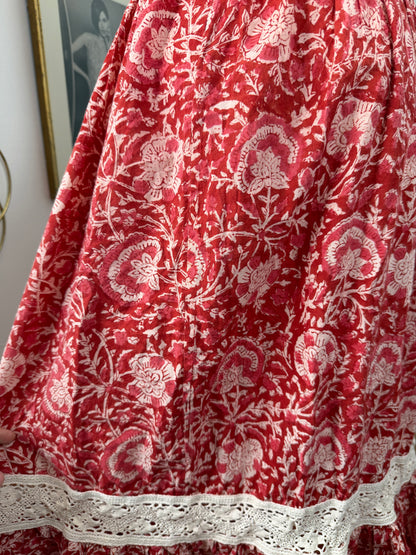 1970s Blockprint Cami & Skirt Set