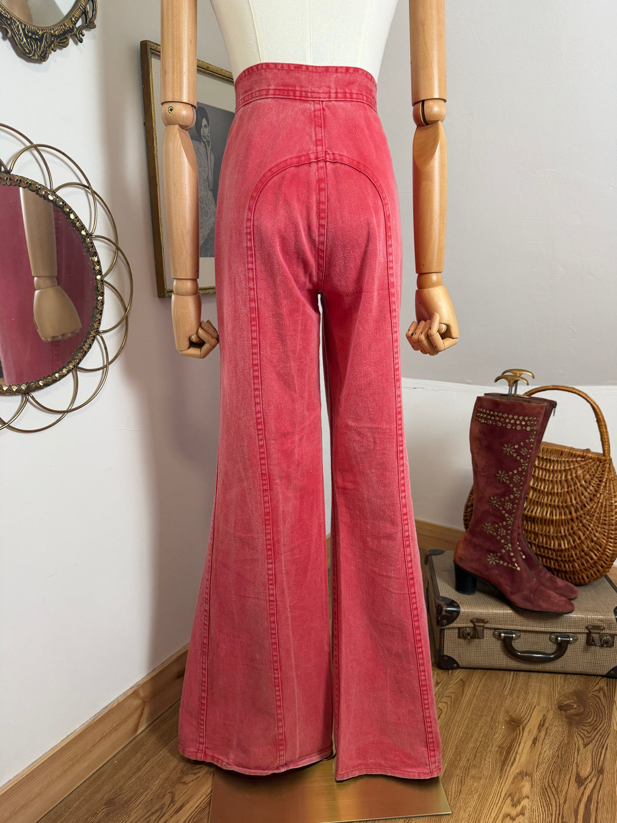 1970s Pink Bellbottoms