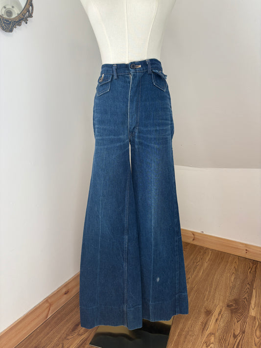 1970’s Dark Wash Flares