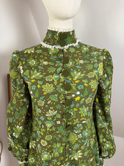 1960s Corduroy Mini Dress