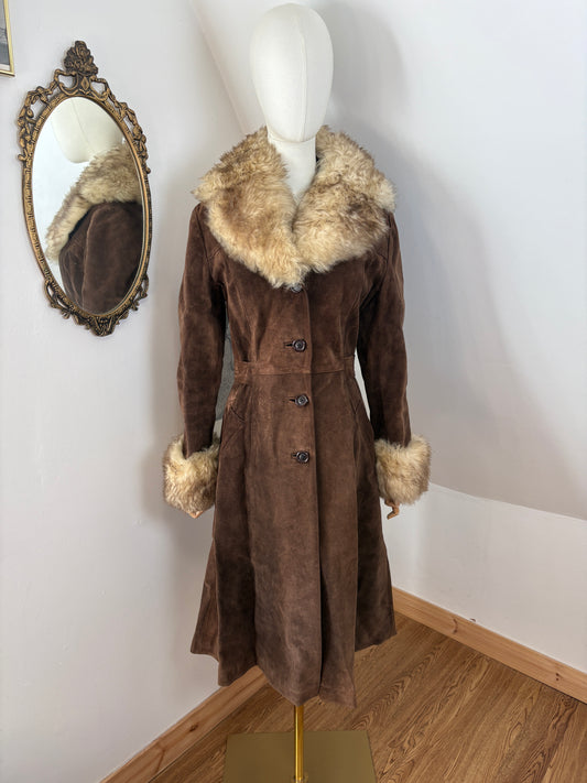 1970’s Chocolate Suede Penny Lane Coat