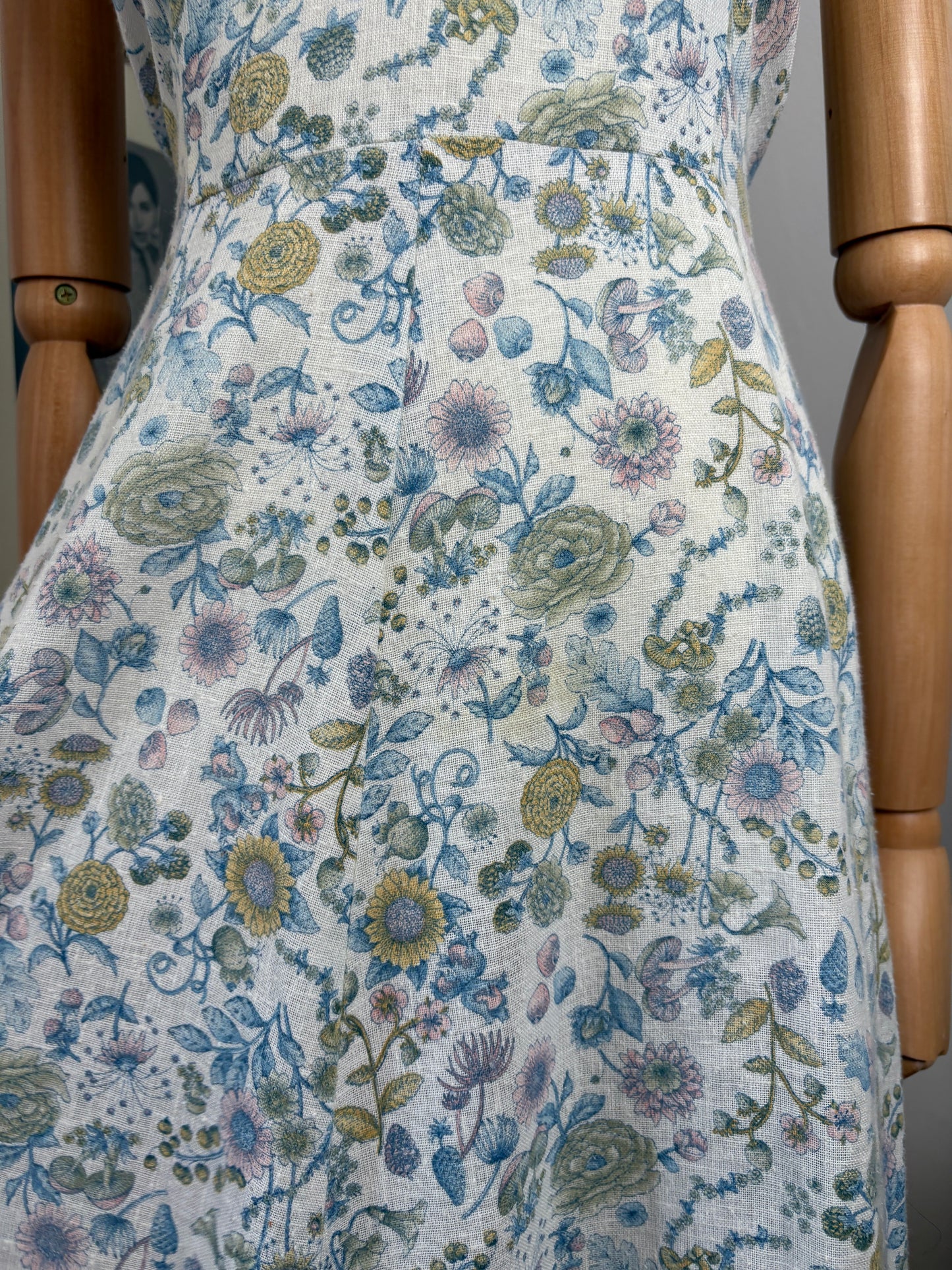 1970s Forest Fairy Cotton Dress