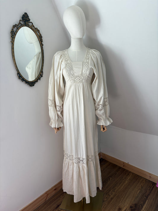 1960s Cotton Hippie Dress