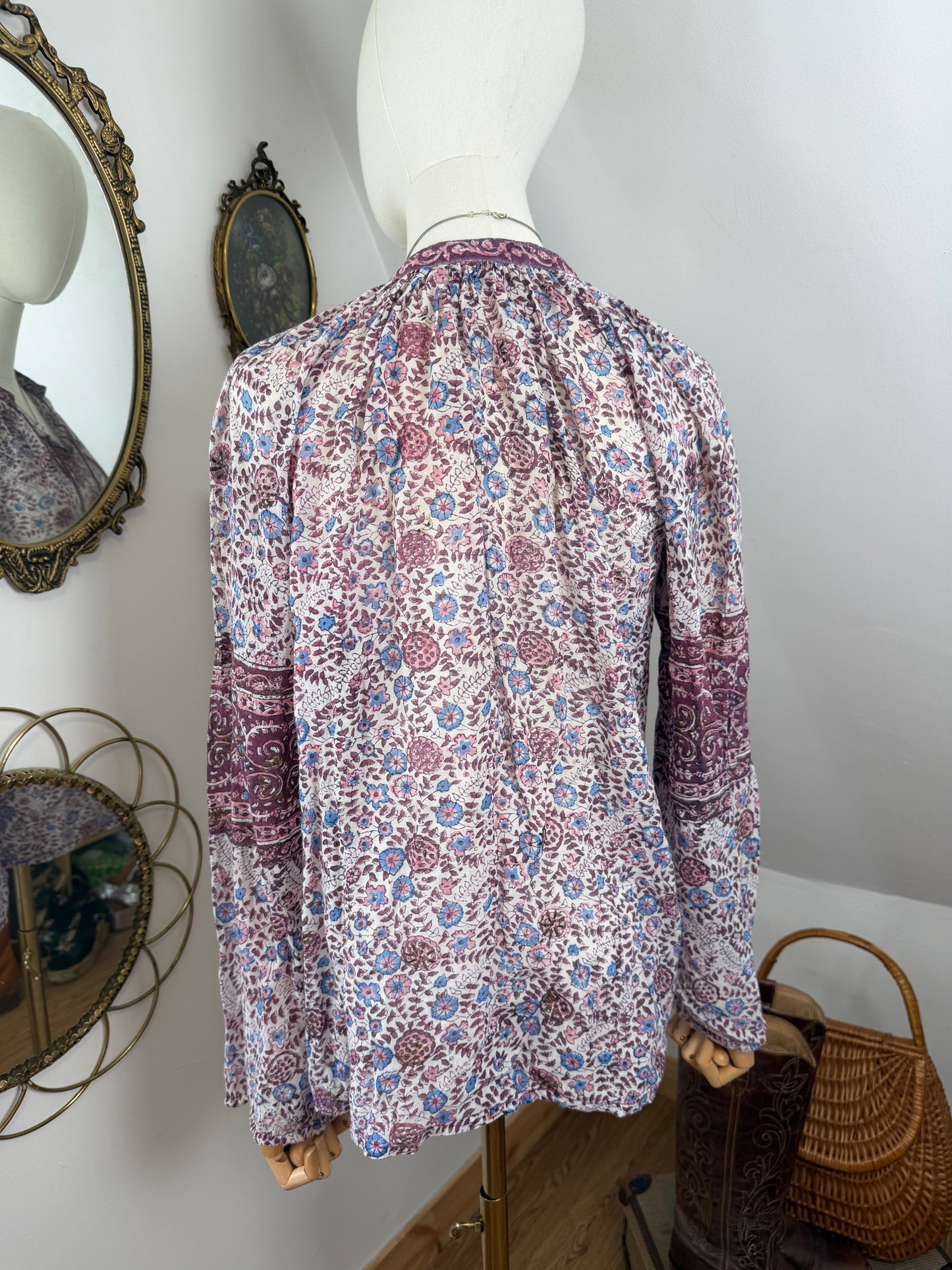 1970s Indian Blockprint Shirt