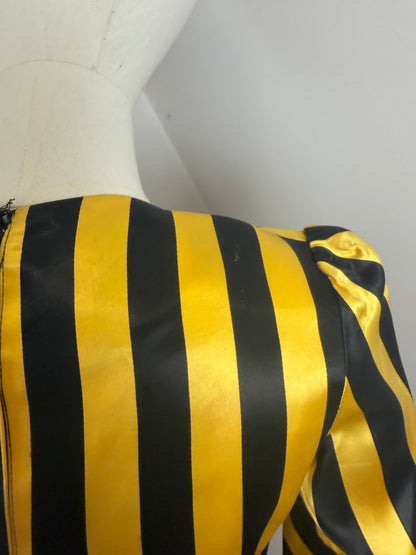 1970s Glam Rock Satin Dress