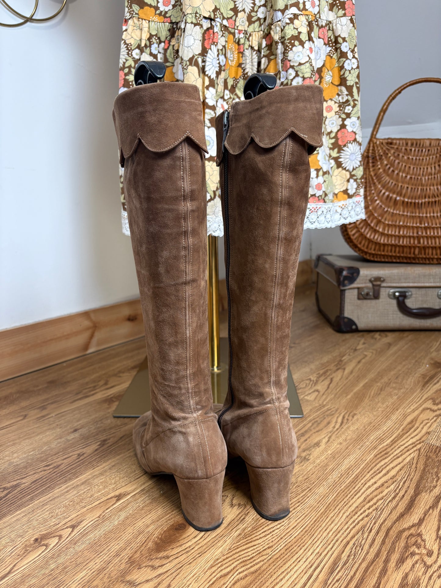 1960s Suede Gogo Boots